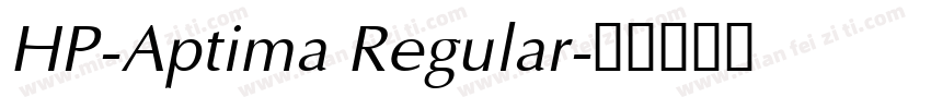 HP-Aptima Regular字体转换